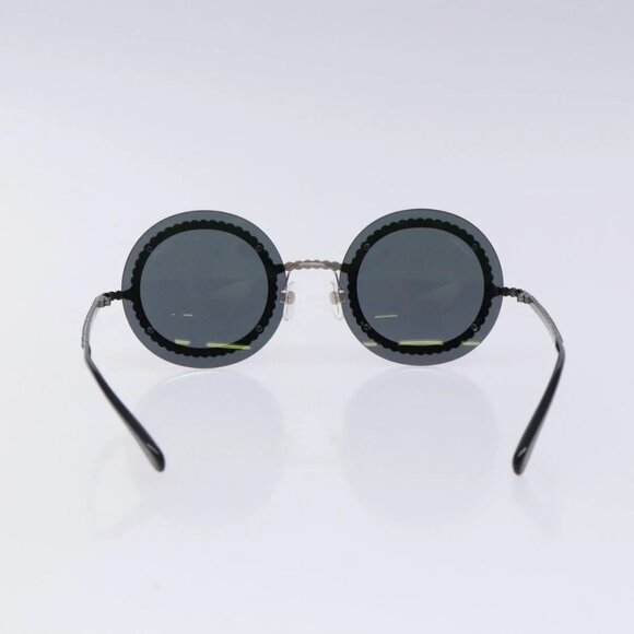 CHANEL Sunglasses plastic Black CC Auth 131207V - Picture 2 of 13